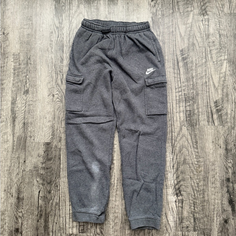 Nike Kids Dark Gray Cargo Joggers